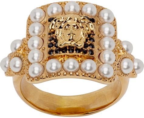 versace brolle gold|versace rings for women.